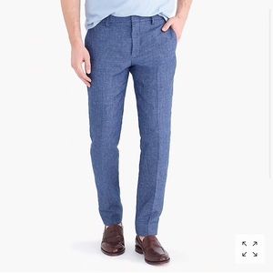 J Crew Factory Slim Thompson Suit Pant Linen 32/34